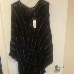 NEW w/ Tags BCBG Black Shawl